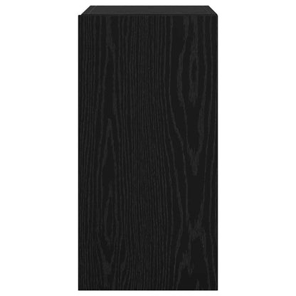TV Einheit Wandmontiert 2 pcs Schwarze Eiche Holzwerkstoff