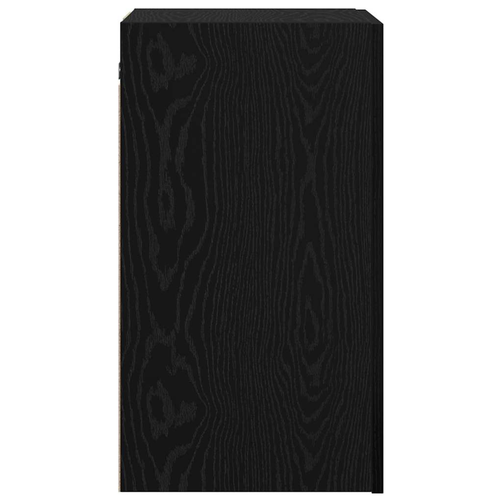 TV Einheit Wandmontiert 2 pcs Schwarze Eiche Holzwerkstoff