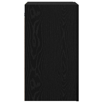 TV Einheit Wandmontiert 2 pcs Schwarze Eiche Holzwerkstoff