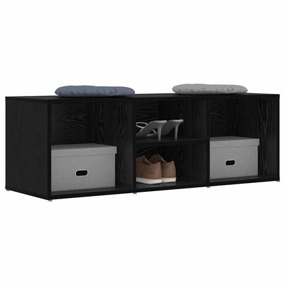 Schuhaufbewahrungsbank Schwarze Eiche 102 x 35 x 35 cm