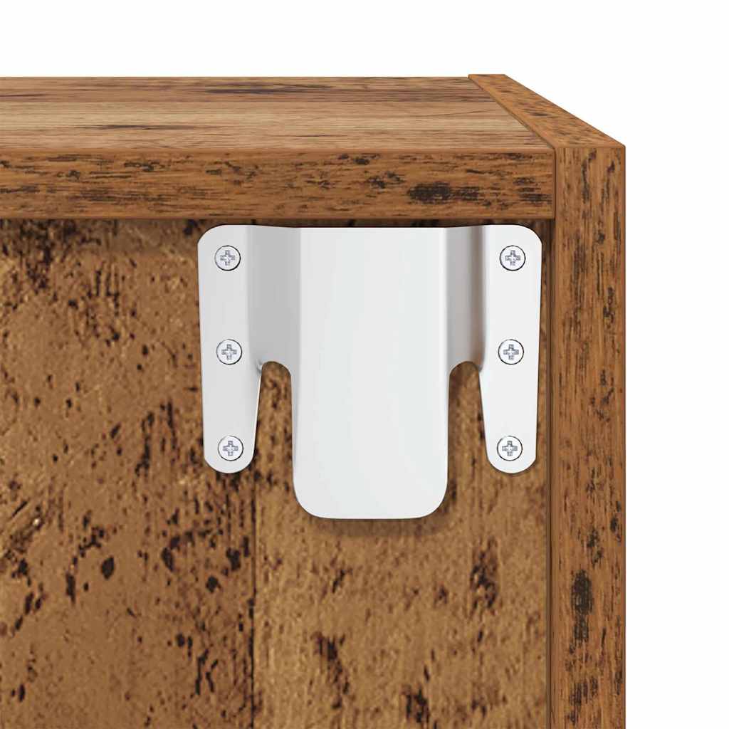 Wandschrank Altholz 37 x 37 x 37 cm Holzwerkstoff