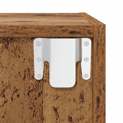 Wandschrank 2 pcs Altholz 37 x 37 x 37 cm Holzwerkstoff