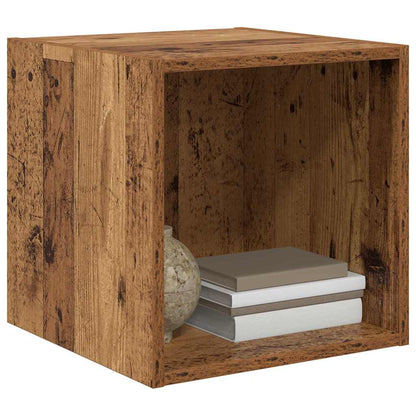 Wandschrank 2 pcs Altholz 37 x 37 x 37 cm Holzwerkstoff