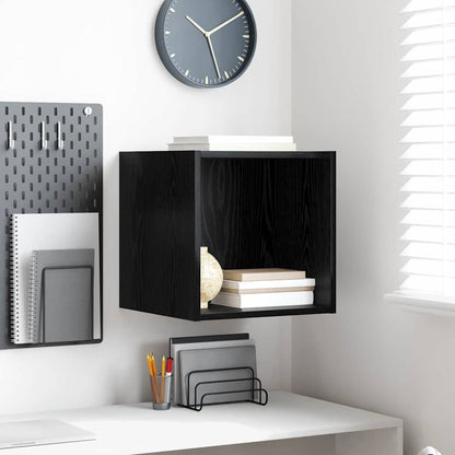 Wandschrank Schwarze Eiche 37 x 37 x 37 cm Holzwerkstoff