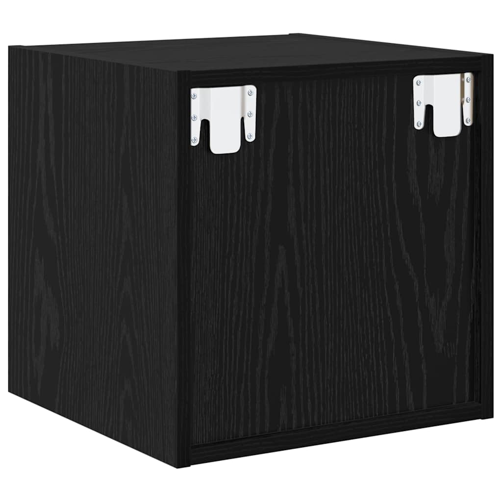 Wandschrank 2 pcs Schwarze Eiche 37 x 37 x 37 cm Holzwerkstoff