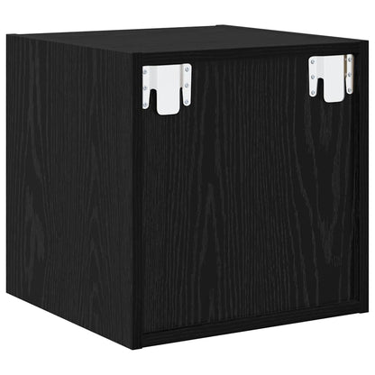 Wandschrank 2 pcs Schwarze Eiche 37 x 37 x 37 cm Holzwerkstoff