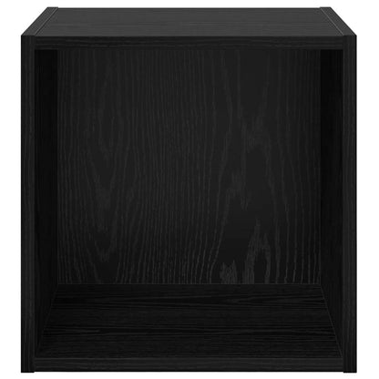 Wandschrank 2 pcs Schwarze Eiche 37 x 37 x 37 cm Holzwerkstoff
