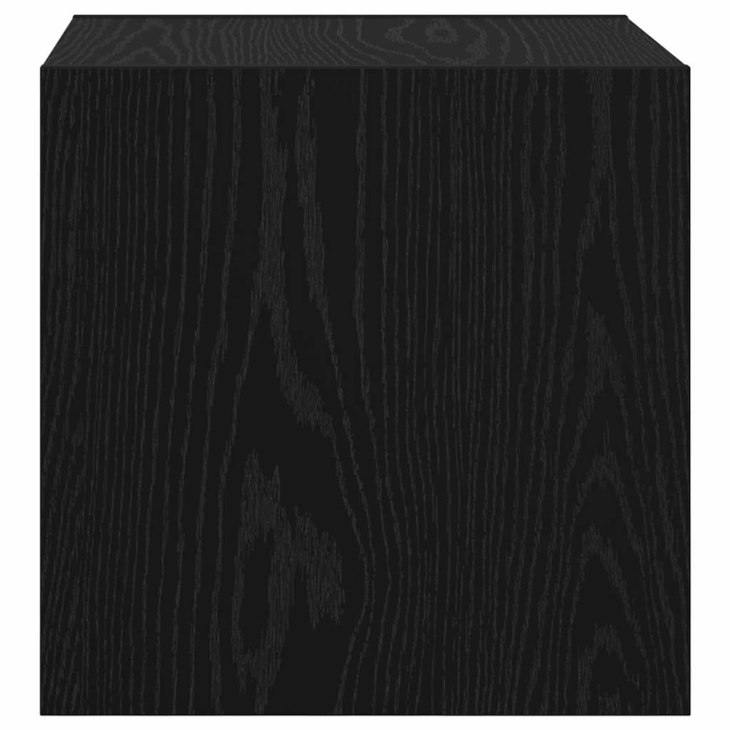 Wandschrank 2 pcs Schwarze Eiche 37 x 37 x 37 cm Holzwerkstoff