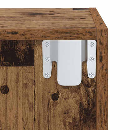 Wandmontierter TV Schrank Altholz 37 x 37 x 72 cm Holzwerkstoff