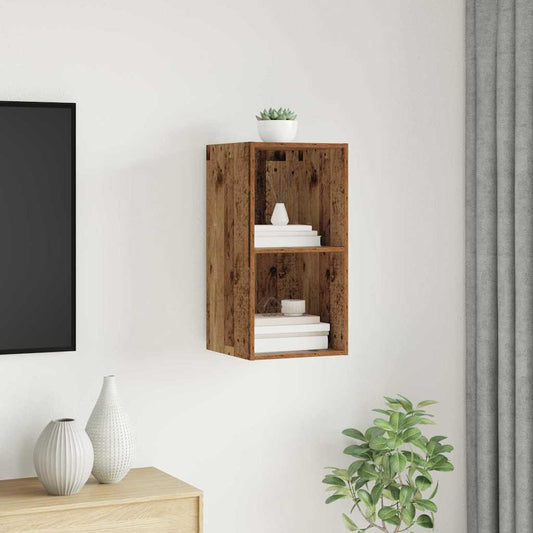 Wandmontierter TV Schrank Altholz 37 x 37 x 72 cm Holzwerkstoff