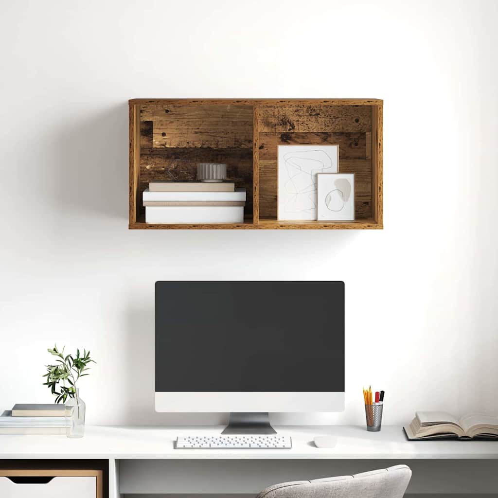 Wandmontierter TV Schrank Altholz 37 x 37 x 72 cm Holzwerkstoff