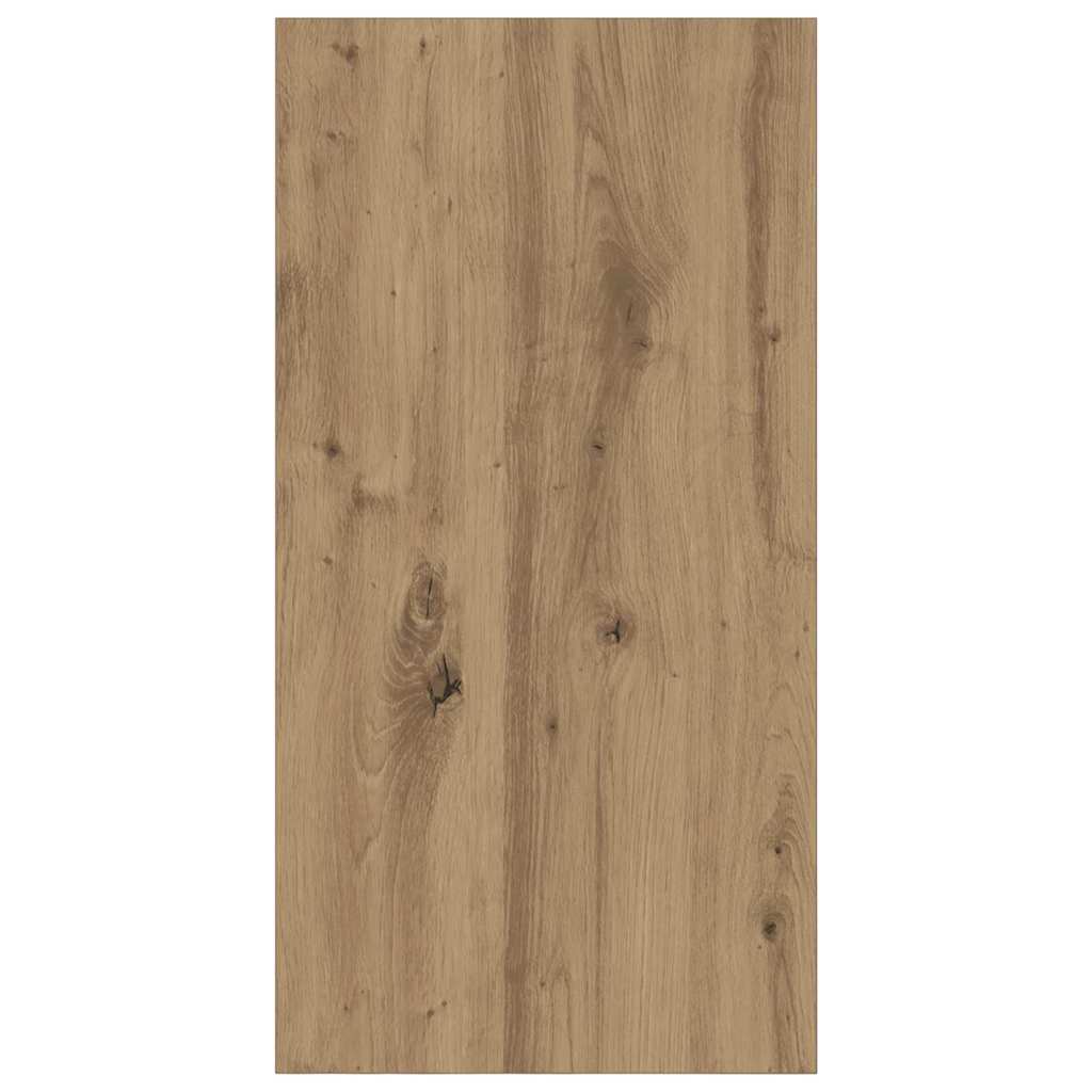 Wandmontierter TV Schrank Eiche handwerklich 37 x 37 x 72 cm