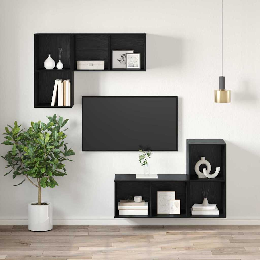 TV-Schrank Schwarze Eiche 37 x 37 x 72 cm Holzwerkstoff