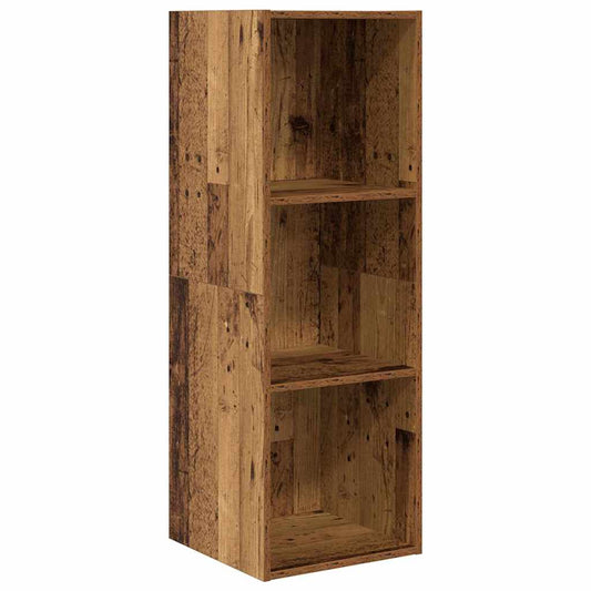 Wandmontierter TV Schrank Wandmontiert Altholz 37 x 37 x 107 cm