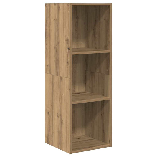 Wandmontierter TV Schrank Eiche handwerklich 37 x 37 x 107 cm