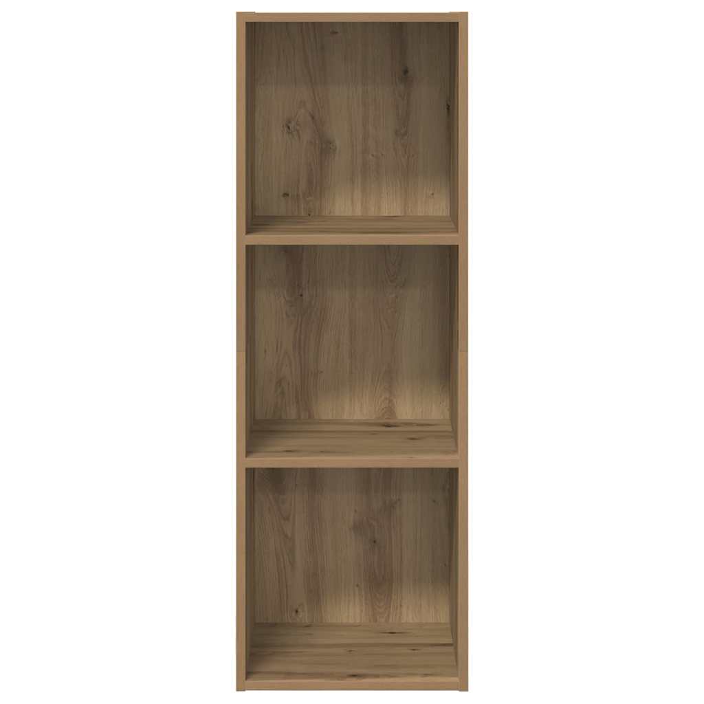 Wandmontierter TV Schrank Eiche handwerklich 37 x 37 x 107 cm