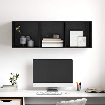 Wandmontierter TV Schrank Schwarze Eiche 37 x 37 x 107 cm