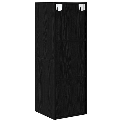 Wandmontierter TV Schrank Schwarze Eiche 37 x 37 x 107 cm