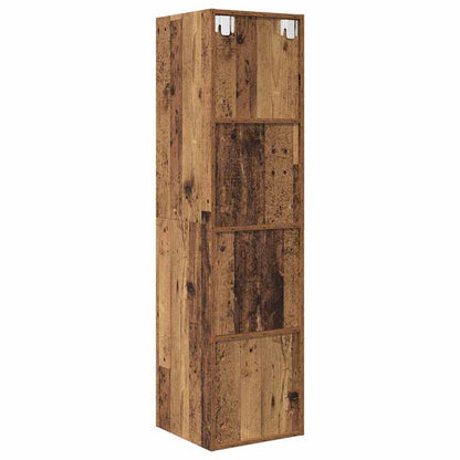 Wandmontierter TV Schrank Altholz 37 x 37 x 142,5 cm