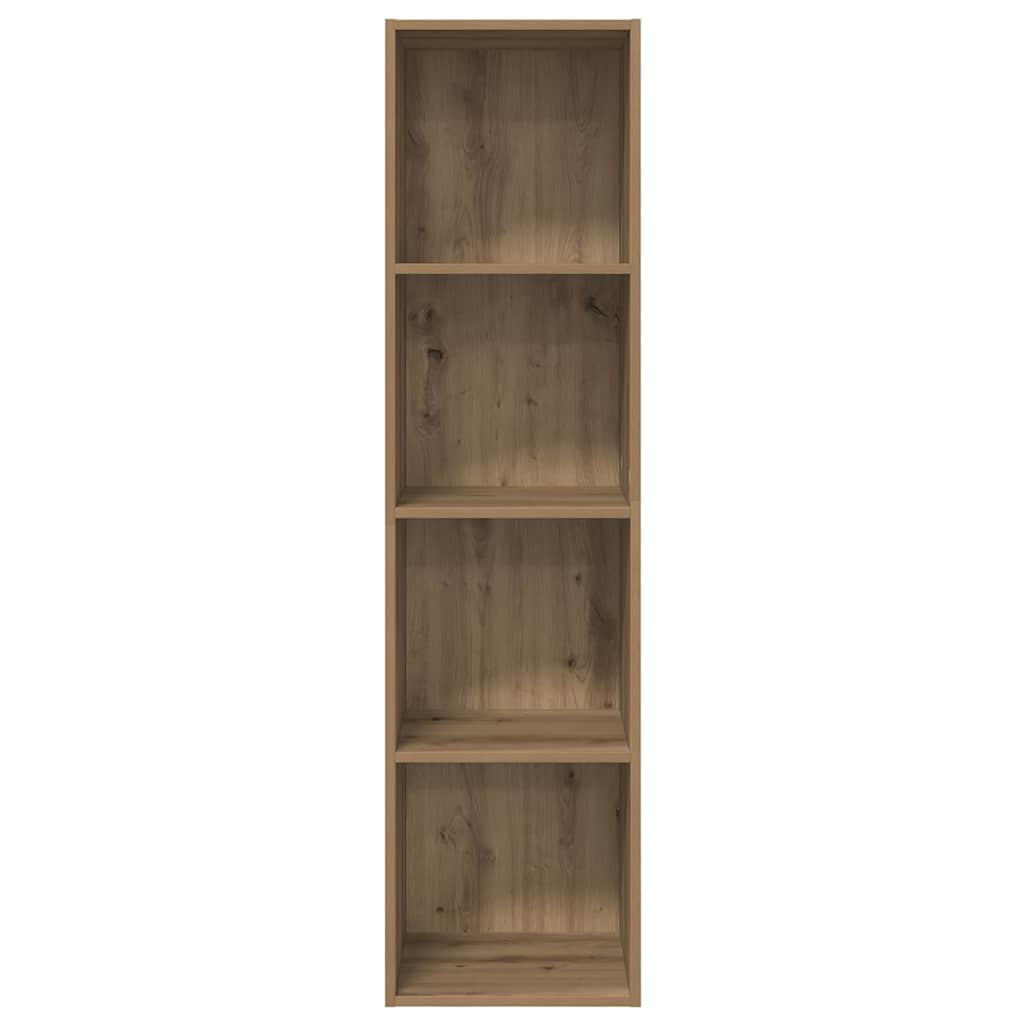 Wandmontierter TV Schrank Eiche handwerklich 37 x 37 x 142,5 cm