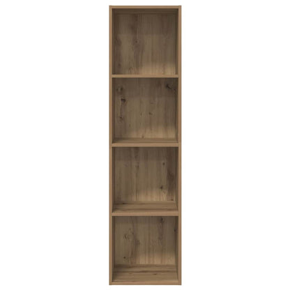Wandmontierter TV Schrank Eiche handwerklich 37 x 37 x 142,5 cm