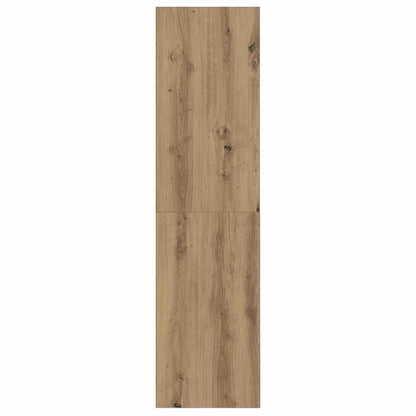 Wandmontierter TV Schrank Eiche handwerklich 37 x 37 x 142,5 cm