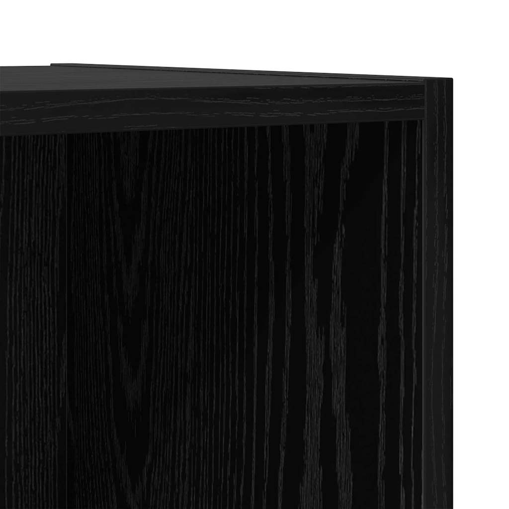 Wandmontierter TV Schrank Schwarze Eiche 37 x 37 x 142,5 cm
