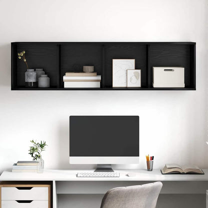 Wandmontierter TV Schrank Schwarze Eiche 37 x 37 x 142,5 cm