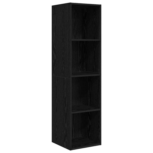 Wandmontierter TV Schrank Schwarze Eiche 37 x 37 x 142,5 cm