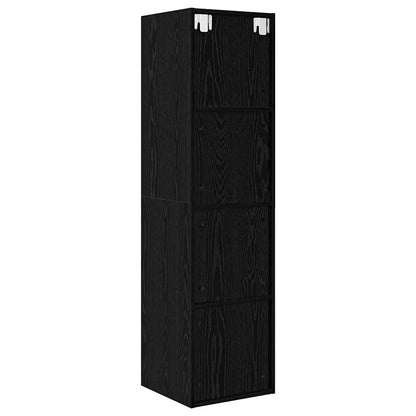 Wandmontierter TV Schrank Schwarze Eiche 37 x 37 x 142,5 cm