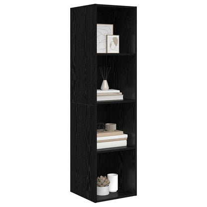 Wandmontierter TV Schrank Schwarze Eiche 37 x 37 x 142,5 cm