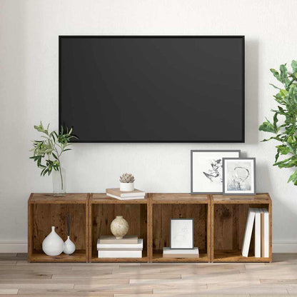 TV-Schränk 2 pcs Braun 37 x 35 x 37 cm Holzwerkstoff