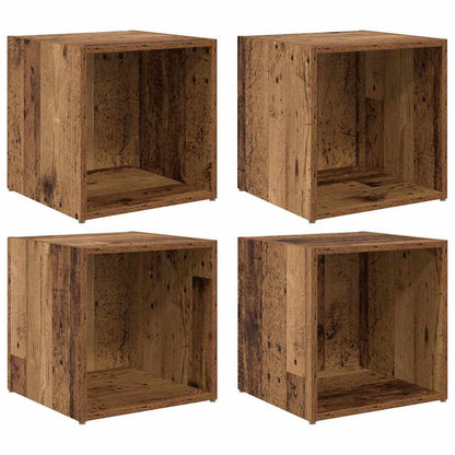 TV-Schränk 4 pcs Braun 37 x 35 x 37 cm Holzwerkstoff