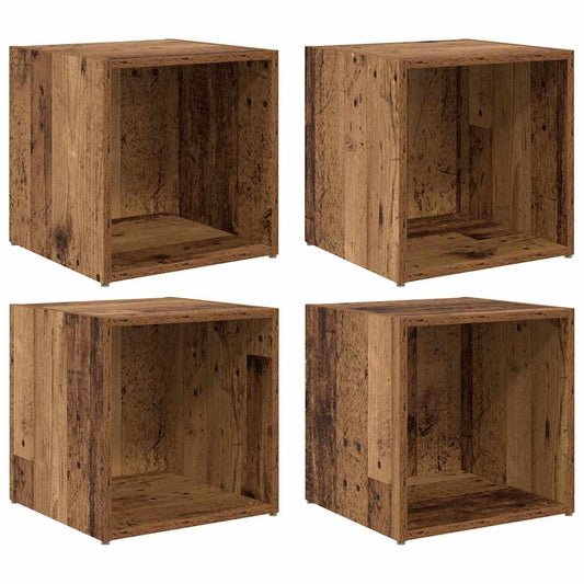 TV-Schränk 4 pcs Braun 37 x 35 x 37 cm Holzwerkstoff