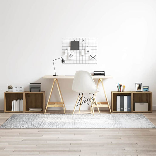 TV-Schränk 4 pcs Braun 37 x 35 x 37 cm Holzwerkstoff