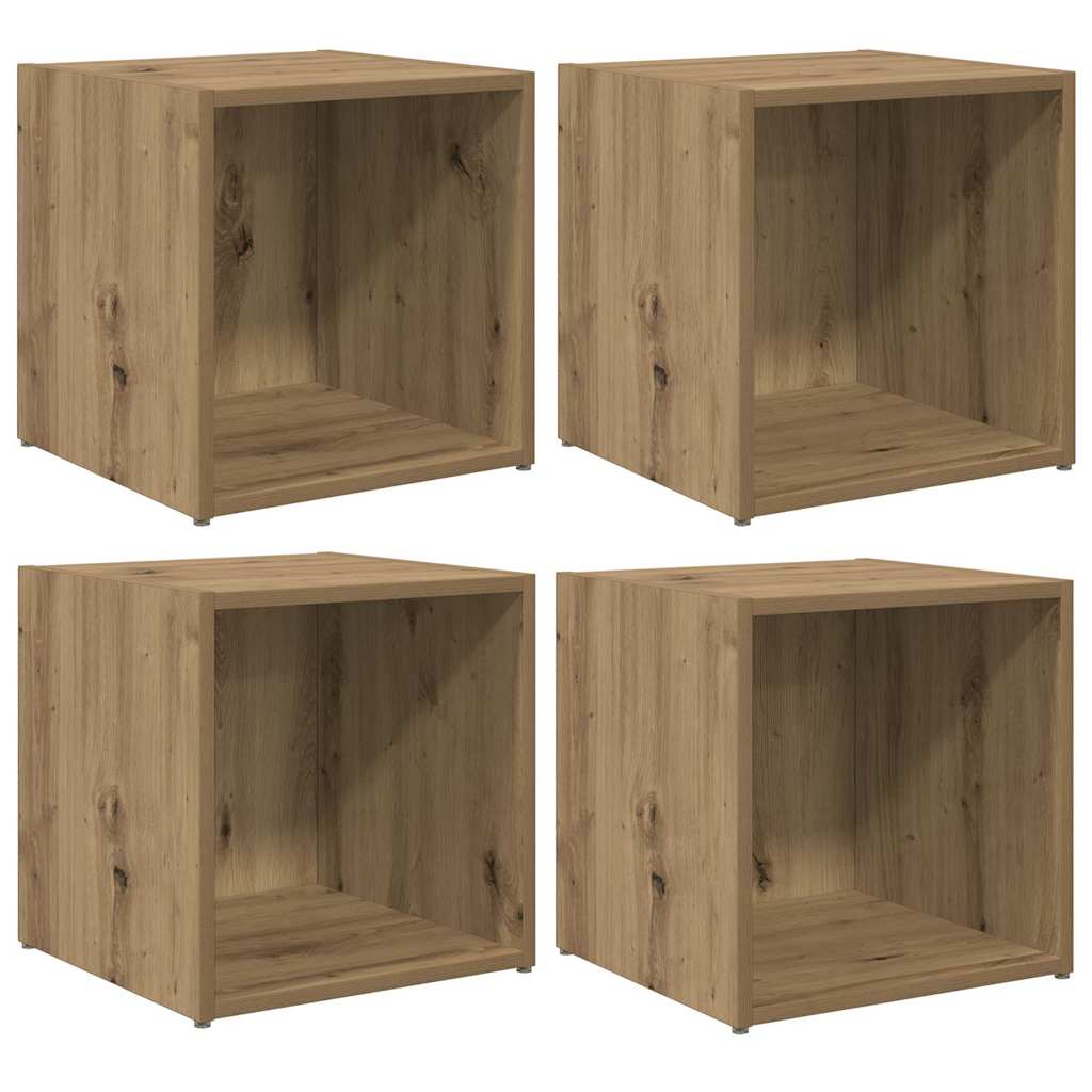 TV-Schränk 4 pcs Braun 37 x 35 x 37 cm Holzwerkstoff