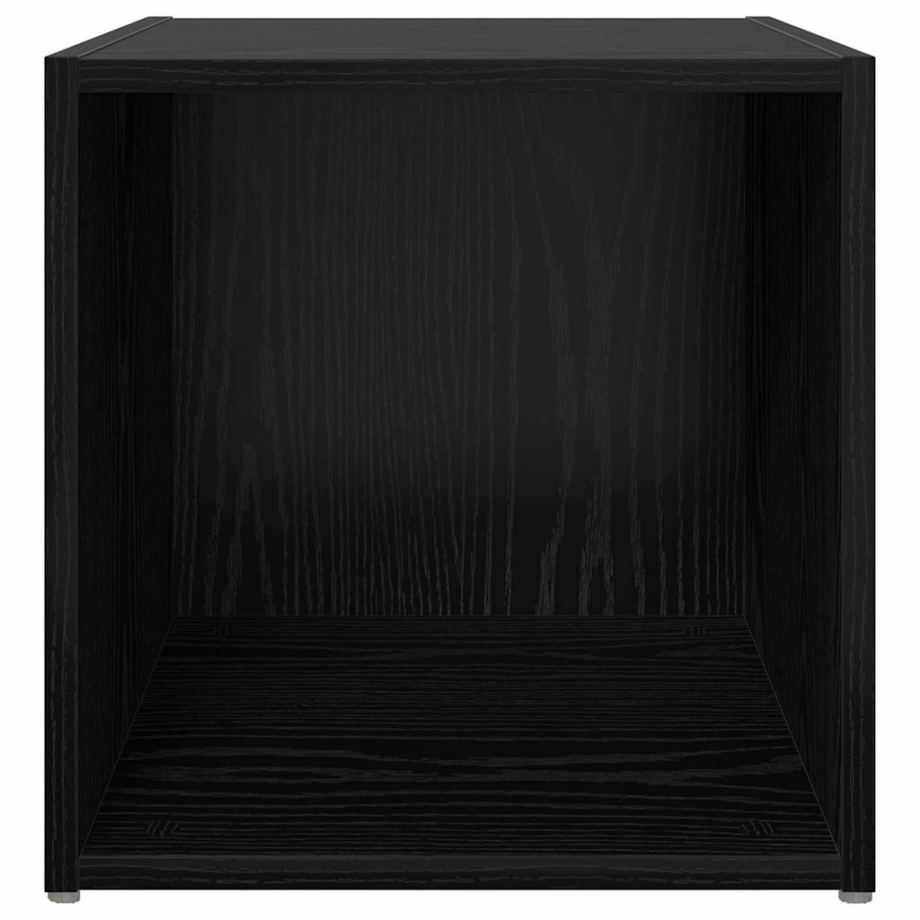 TV-Schränk 2 pcs Schwarz 37 x 35 x 37 cm Holzwerkstoff