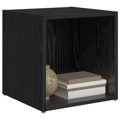 TV-Schränk 2 pcs Schwarz 37 x 35 x 37 cm Holzwerkstoff