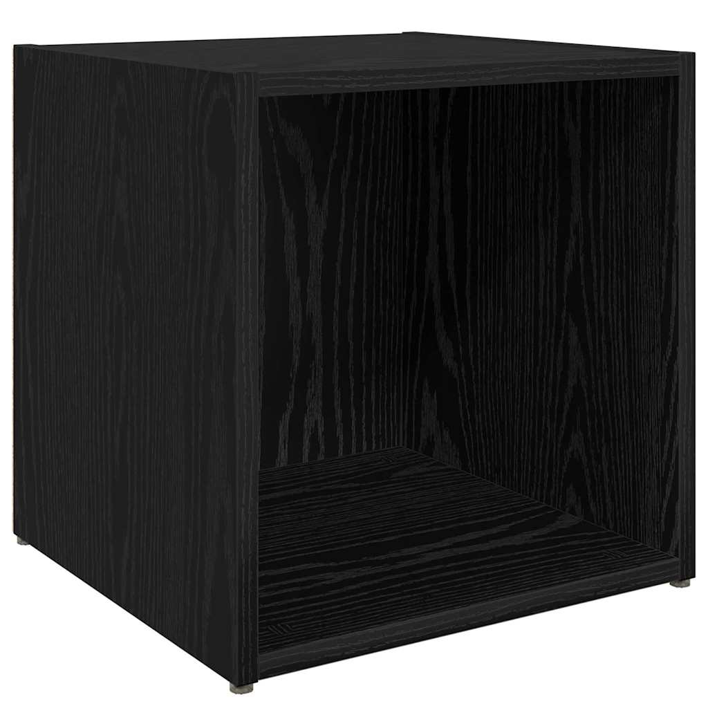 TV-Schränk 4 pcs Schwarz 37 x 35 x 37 cm Holzwerkstoff