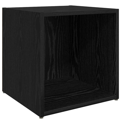 TV-Schränk 4 pcs Schwarz 37 x 35 x 37 cm Holzwerkstoff