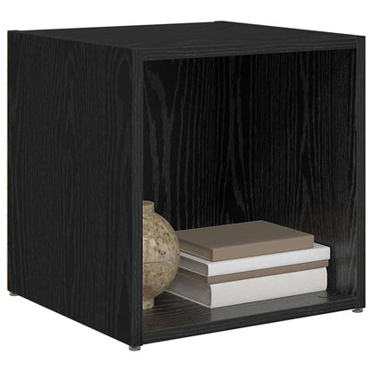 TV-Schränk 4 pcs Schwarz 37 x 35 x 37 cm Holzwerkstoff
