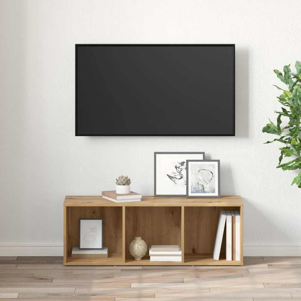 TV-Schränk Eiche handwerklich Holzwerkstoff