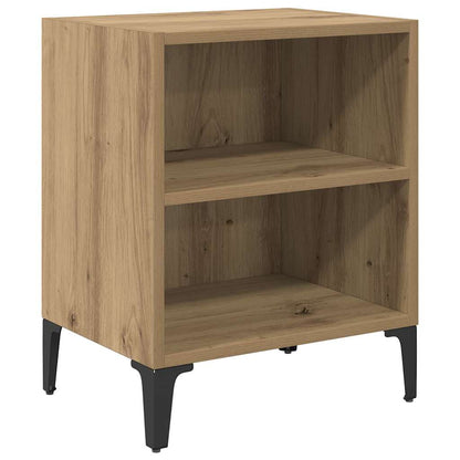 Nachttisch 2 pcs Eiche handwerklich 40 x 30 x 50 cm