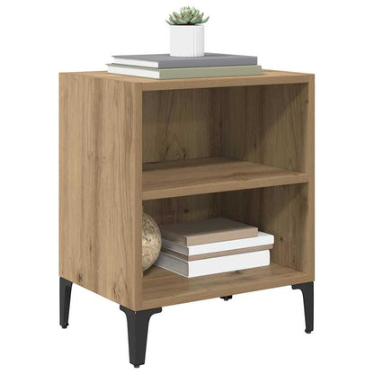 Nachttisch 2 pcs Eiche handwerklich 40 x 30 x 50 cm