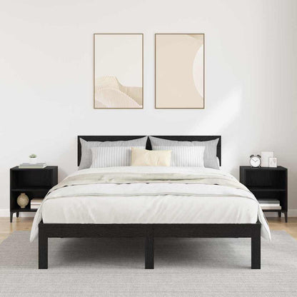 Nachttisch 2 pcs Schwarze Eiche 40 x 30 x 50 cm Holzwerkstoff