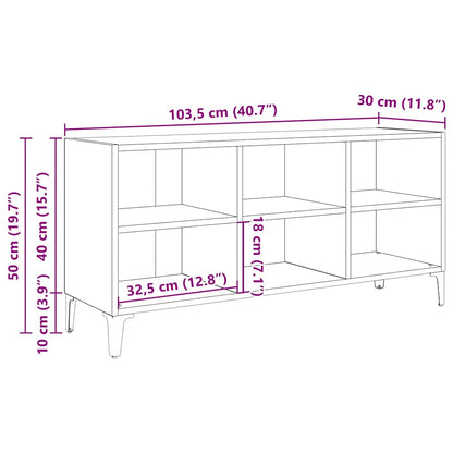 TV-Schränk Braun 69,5 x 30 x 50 cm Holzwerkstoff