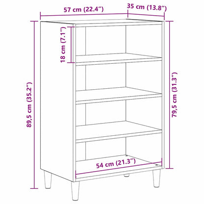 Sideboard Altholz 57 x 35 x 89.5 cm Holzwerkstoff
