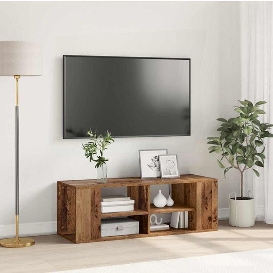 Wandmontierter TV Schrank Wandmontiert Altholz 102 x 35 x 35 cm