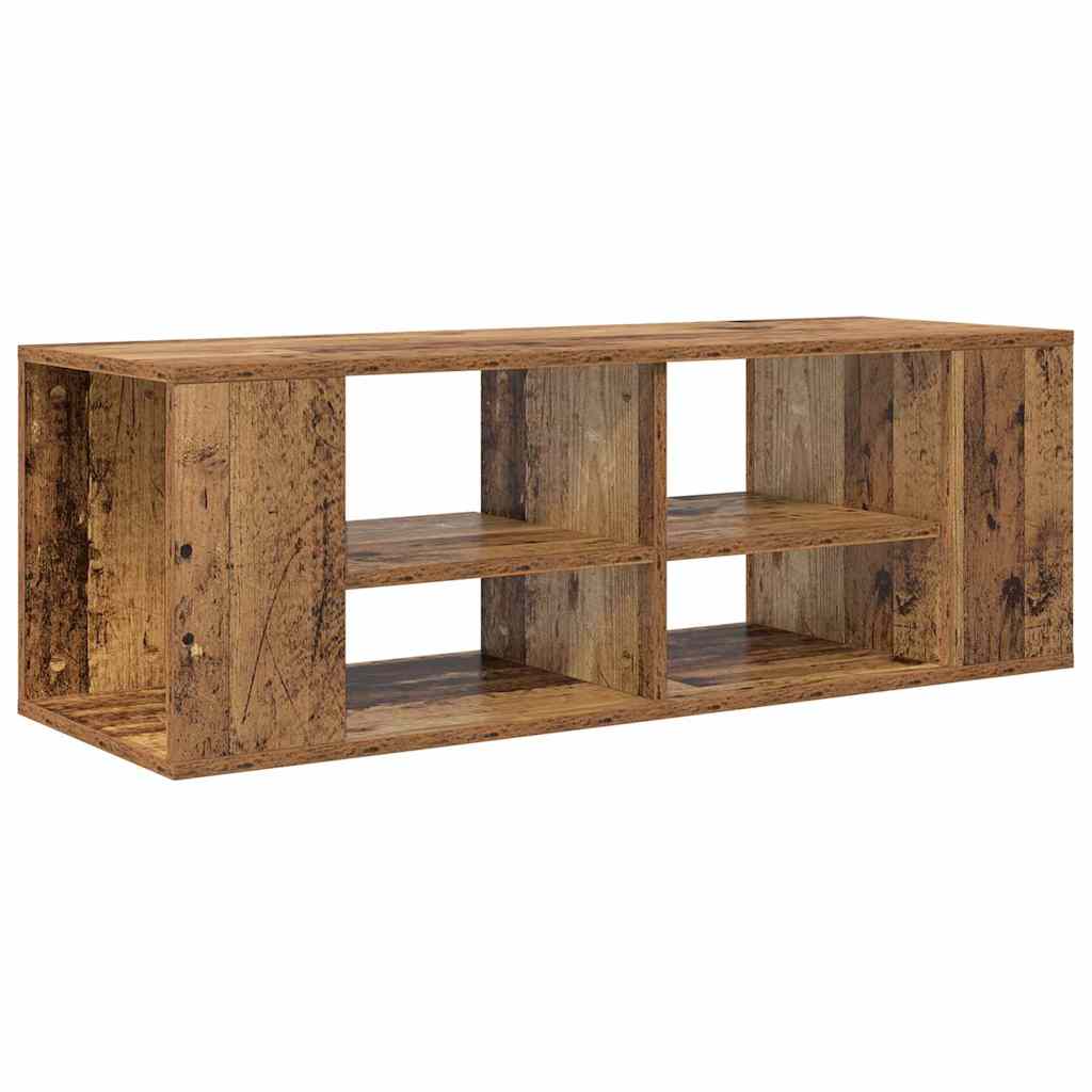 Wandmontierter TV Schrank Wandmontiert Altholz 102 x 35 x 35 cm