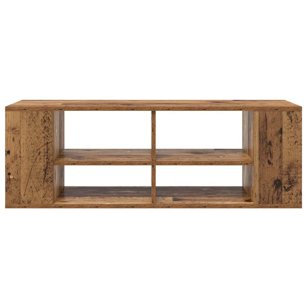 Wandmontierter TV Schrank Wandmontiert Altholz 102 x 35 x 35 cm